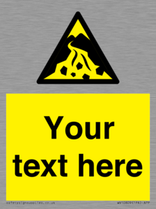 Custom Warning: Debris flow zone